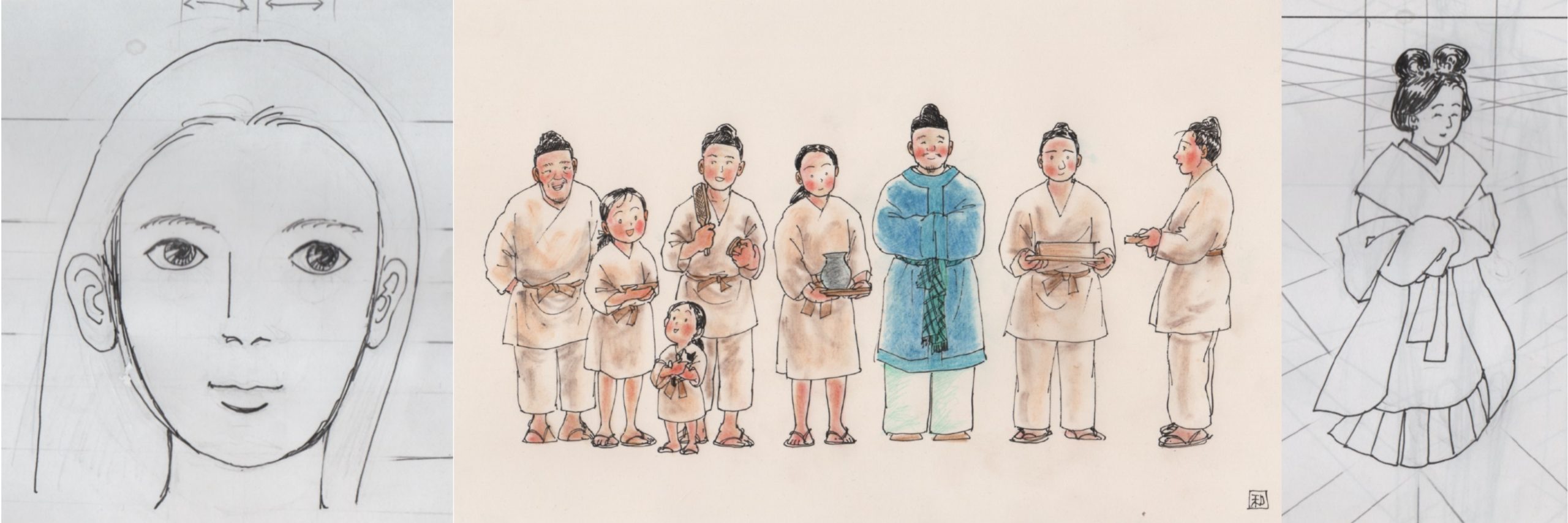 早川和子先生に学ぶ「復元画ワークショップ」（テーマ「人物表現を作品へつなげる-パースで学ぶキャラクターの描き方-」）　　